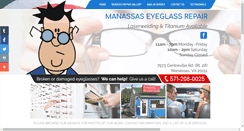 Desktop Screenshot of manassaseyeglassrepair.com